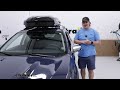 diy install thule motion 3 low profile rooftop cargo box on your 2023 subaru outback wagon