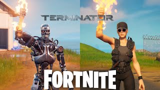 Fortnite - Terminator Pack with T-800 and Sarah Connor Preview (Future War Bundle)