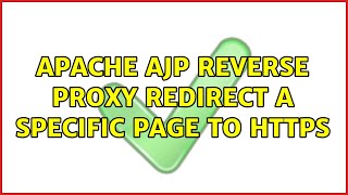 Apache ajp reverse proxy redirect a specific page to https