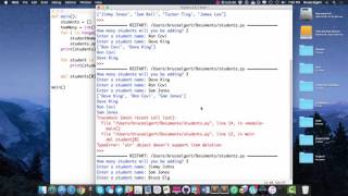 CTEC 121 - Dynamically Adding and Removing Items From a List