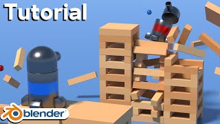 Plank Tower Physics Battle (Blender Tutorial)