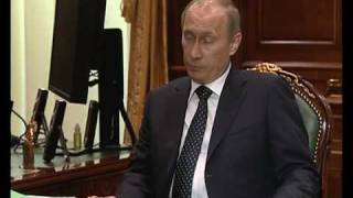 Д.Медведев.Рабочая встреча с В.Путиным.10.04.10