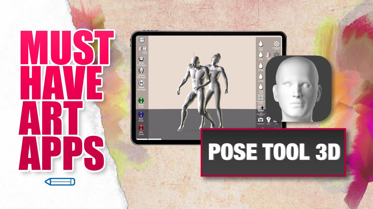 MUST HAVE ART APPS - Pose Tool 3D - YouTube