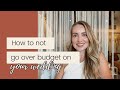 How to Not Go Over Budget at Your Wedding