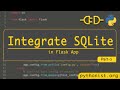 SQLite database in flask API Python- P5 | Flask tutorials