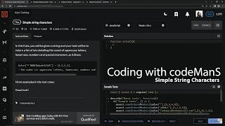 Codewars 7 kyu Simple String Characters Javascript