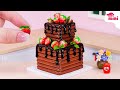 [💕Mini Cake 💕] Perfect Mini Chocolate Cake with Strawberry Toppings | Mini Bakery