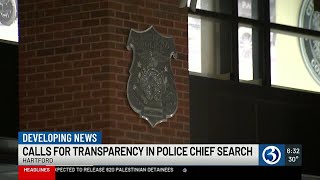 Residents call for transparency in Hartford police chief search