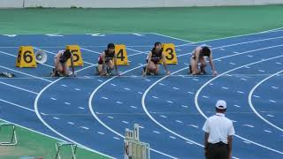 秋田市サマー陸上　女子100m　吉澤、小笠原　20210801