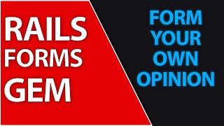 Formtastic Makes Forms So Much Easier In Rails 7 | Ruby on Rails 7 Tutorial
