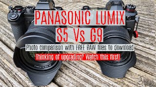 Panasonic Lumix G9 Vs Panasonic Lumix S5 photo comparison test with free downloadable raw files