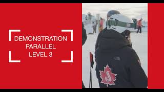 Demonstration Parallel (Intermediate) Ski Turns - Level 3 Standard - CSIA 2025