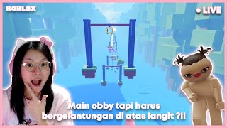 MAIN OBBY TAPI SAMBIL BERGENLANTUNGAN DI ATAS LANGIT ?!! [GRAPPLING HOOK OBBY ROBLOX INDONESIA]