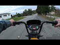 happy run g100 pro 72v e bike ride. vinalhaven maine 72vebike happyrun insta360acepro 4k