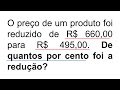 Como calcular desconto em porcentagem - exemplo prático