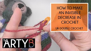 Invisible Decrease in UK Double Crochet (US Single Crochet) | Beginner-Friendly Crochet Tutorial.