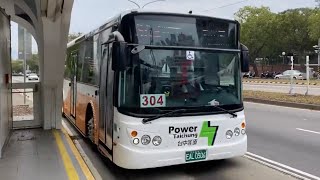 「台中客運」304路線 往新民高中 EAL-0306 新車上路 華德動能科技電動巴士 2023/03/27攝 感謝@allenliu7959 提供