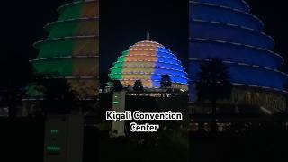 Kigali Convention Center changing Colors at night