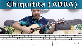 Fingerstyle Tutorial: Chiquitita (ABBA) | Full Arrangement | Guitar Lesson w/ TAB