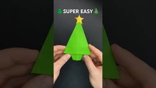 🌲 SUPER EASY CHRISTMAS TREE 🎄 #origami #christmas #diy #christmastree