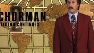 Ron Burgundy appears in over 50 viral videos promoting "Anchorman 2"