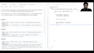 Facebook Frequently Asked Coding Interview Question | Leetcode - Verifying an Alien Dictionary