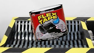 Can Flex Tape Stop A Shredding Machine ???