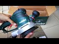 unpacking unboxing random orbital sander metabo sxe 450 turbotec 600129000