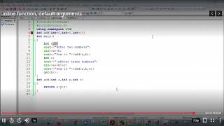 #4 Part 2 inline function and default arguments