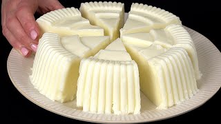 Only 3 ingredients! No eggs! Milk dessert in 5 minutes.