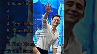 ranking MCU man 😘 Robert Downey Jr Benedict Cumberbatch Tom Holland Tom Hiddleston Chris Hemsworth 🔥