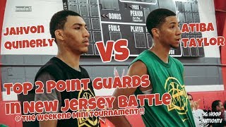 2018 Jahvon Quinerly \u0026 2019 Atiba Taylor ELITE POINT GUARD DUO - Top 2 PG's In New Jersey 🐥 vs ☘️