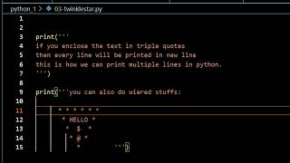 printing multiple lines using python's print()