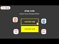 Creative HTML CSS Button Hover Animation Effects. HTML, CSS Only