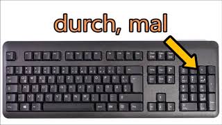 VGB 18) German keyboard keys (Deutsche Tastatur)