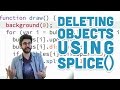 7.7: Deleting Objects Using splice() - p5.js Tutorial