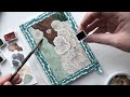 🏔️ Energizing Tree Mushroom / Lichen Watercolor Painting & Music 🕊 7-minute Upbeat Ink & Wash