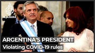 Argentina's president charged for violating COVID-19 rules