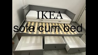 Setting up IKEA hemnes-day-bed-w-3-drawers grey bed