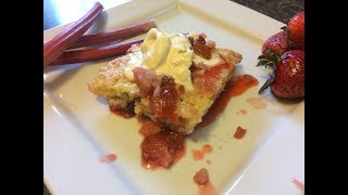 Rhubarb and Strawberry Cobbler - Traditional Newfoundland - Bonita's Kitchen