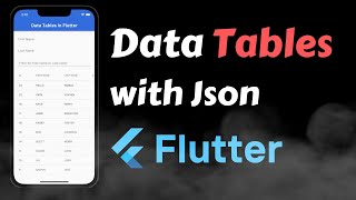 Data Table in flutter | Material Table Design in Flutter 2023