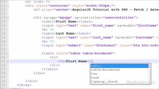AngularJS Tutorial with PHP Fetch Select Data from Mysql Database