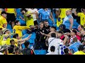 Uruguay players fight with Colombian fans #copaamerica2024 #semifinal #darwinnúñez