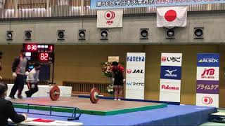 20201205 全日本大学対抗ウエイトリフティング選手権大会 59kg級 寺島奈穂選手