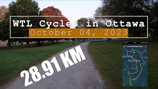 WTL Cycles 28 KM in Ottawa, October 04, 2023 4K