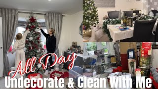 Realistic After Christmas Extreme Clean \u0026 Undecorate With Me - New Year Clean \u0026 Reset 2025