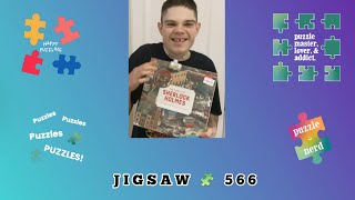 Mattys time lapse puzzles 13/02/24 - 16/02/24 🧩 JIGSAW 566 world of Sherlock Holmes by Doug Miller