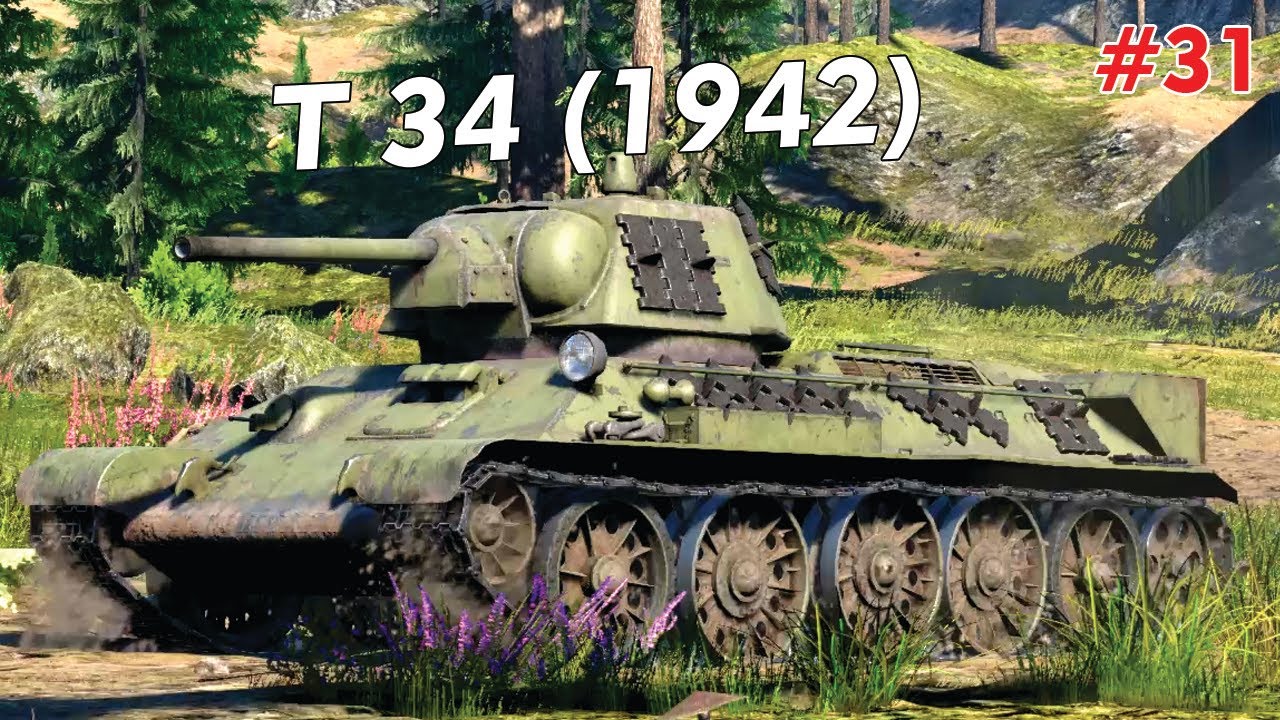 T 34 (1942) Soviet Medium Tank Gameplay War Thunder No Commentary - YouTube