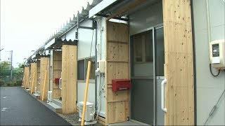 西日本豪雨　岡山県知事が仮設住宅の入居期限延長を検討