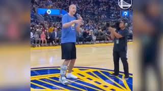 Stephen Curry , D'Angelo Russell and Warriors Rokkies Dance off and Rap Battle Before Game